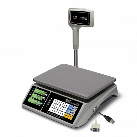 Весы торговые настольные MERTECH M-ER 328 ACPX "TOUCH-M" LCD