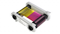 Полноцветная лента (YMCKO) на 500 оттисков с чистящим роликом; для принтера Advent SOLID 700 в Кургане
